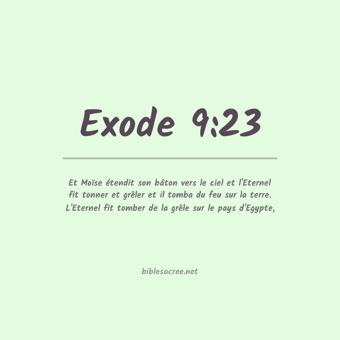 Exode - 9:23