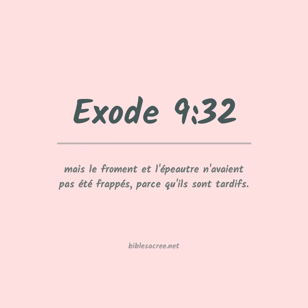 Exode - 9:32