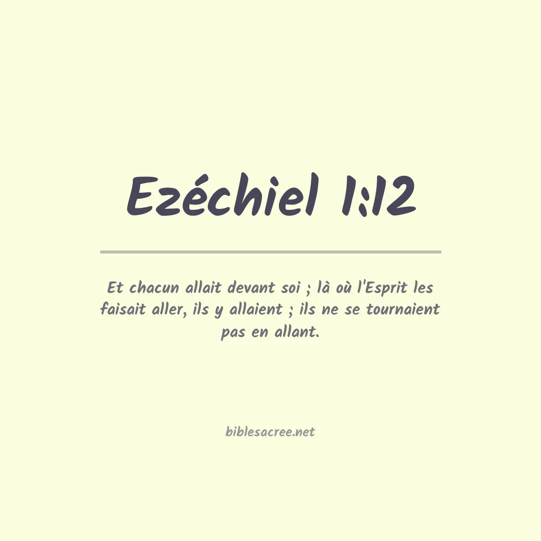 Ezéchiel - 1:12