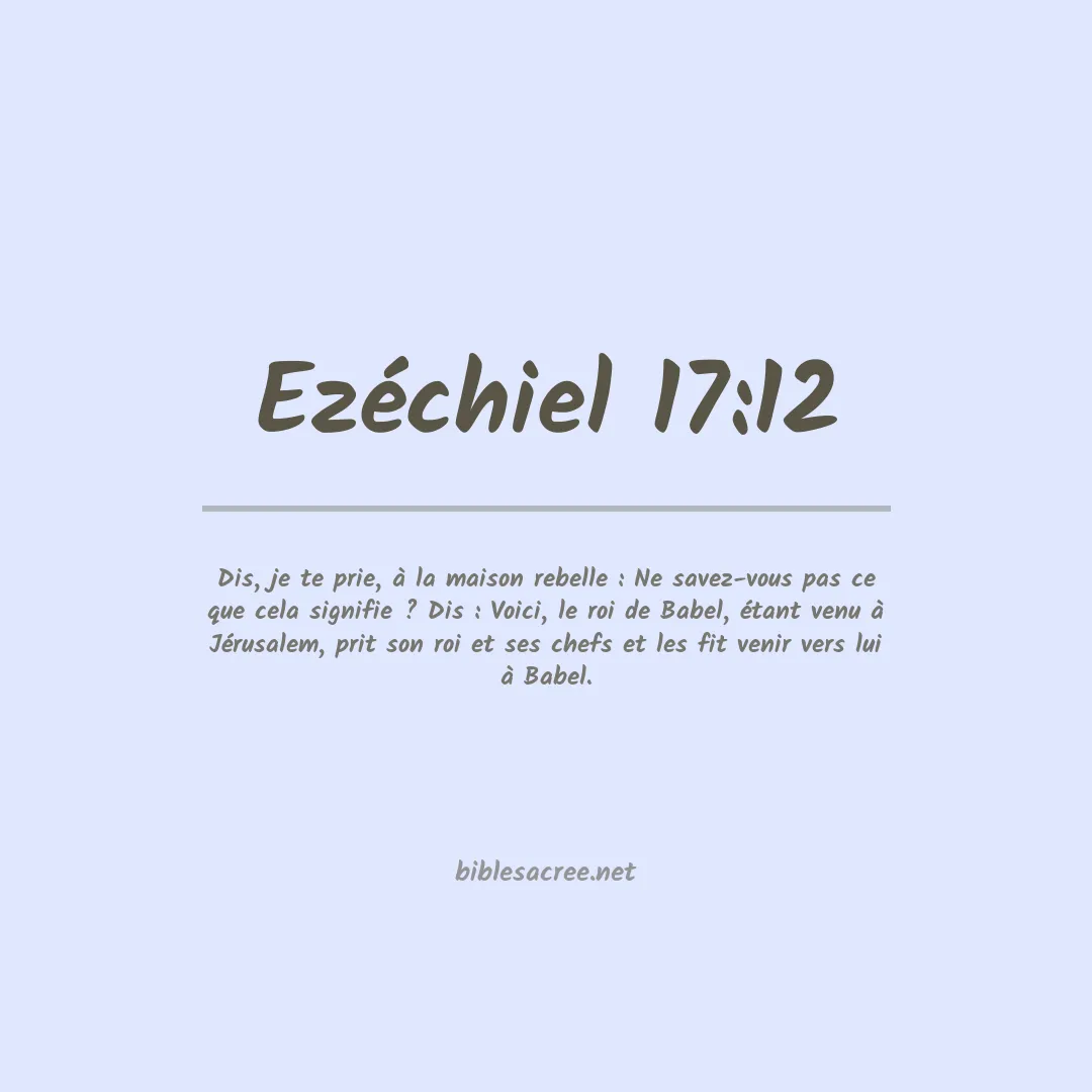 Ezéchiel - 17:12