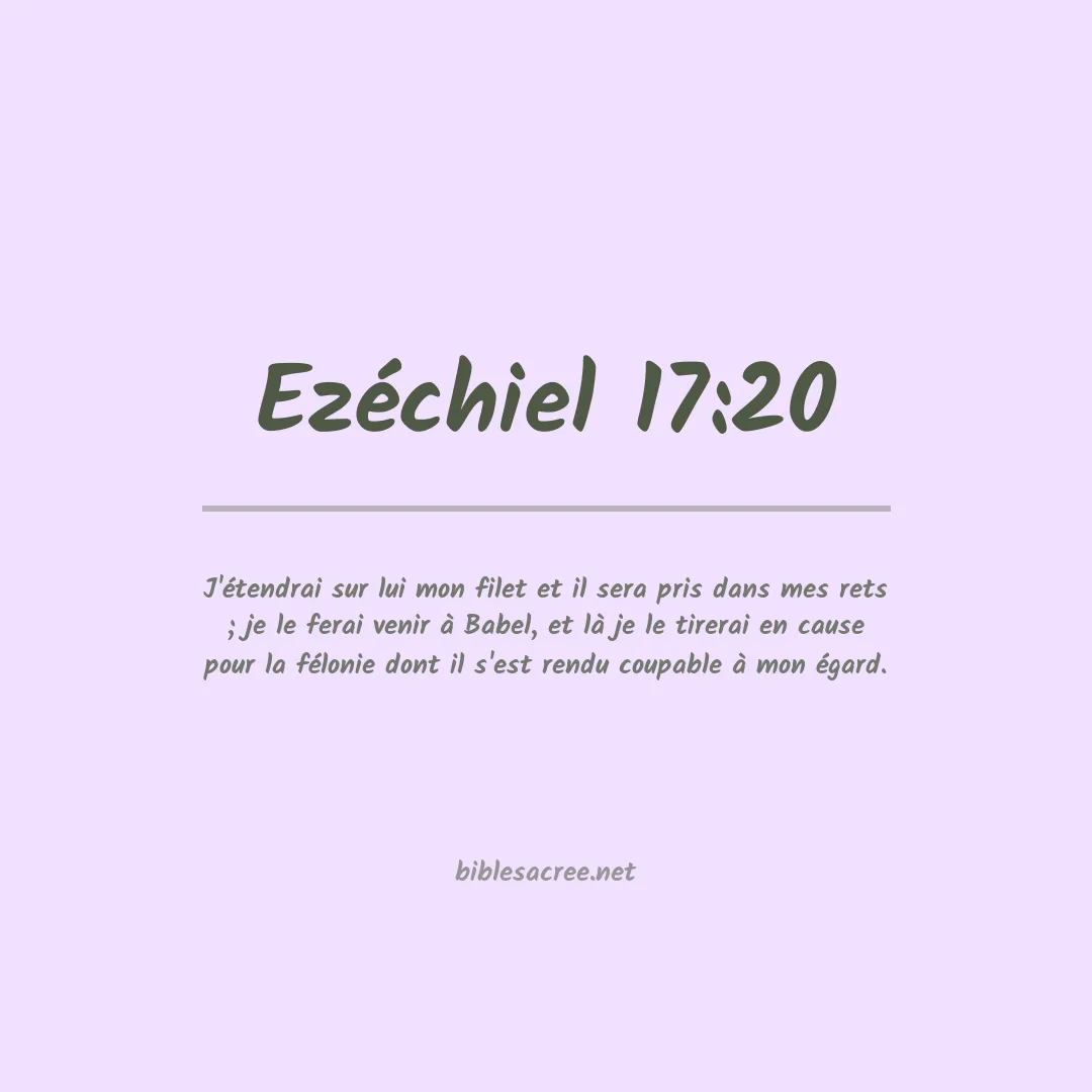 Ezéchiel - 17:20