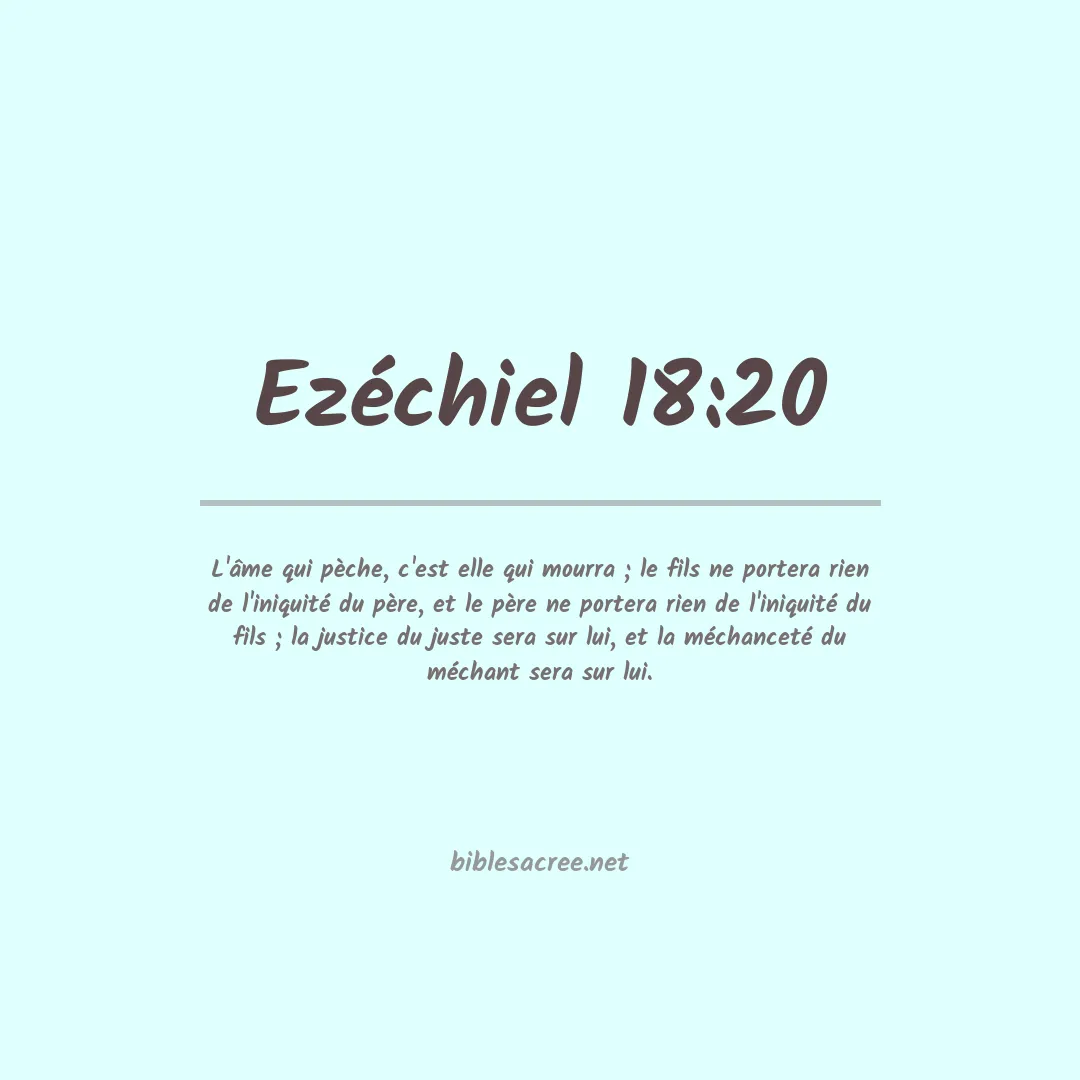 Ezéchiel - 18:20
