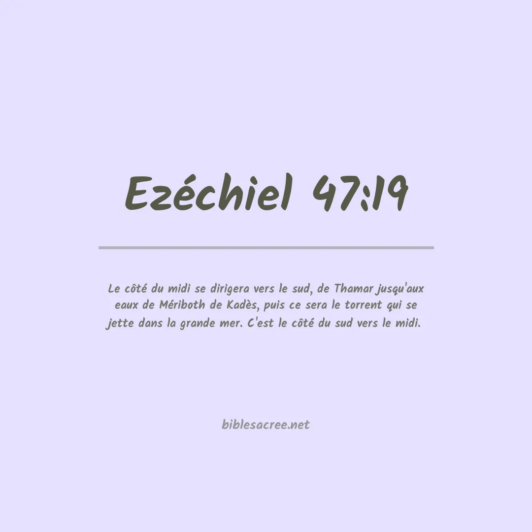Ezéchiel - 47:19