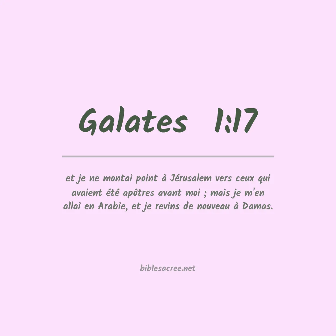 Galates  - 1:17