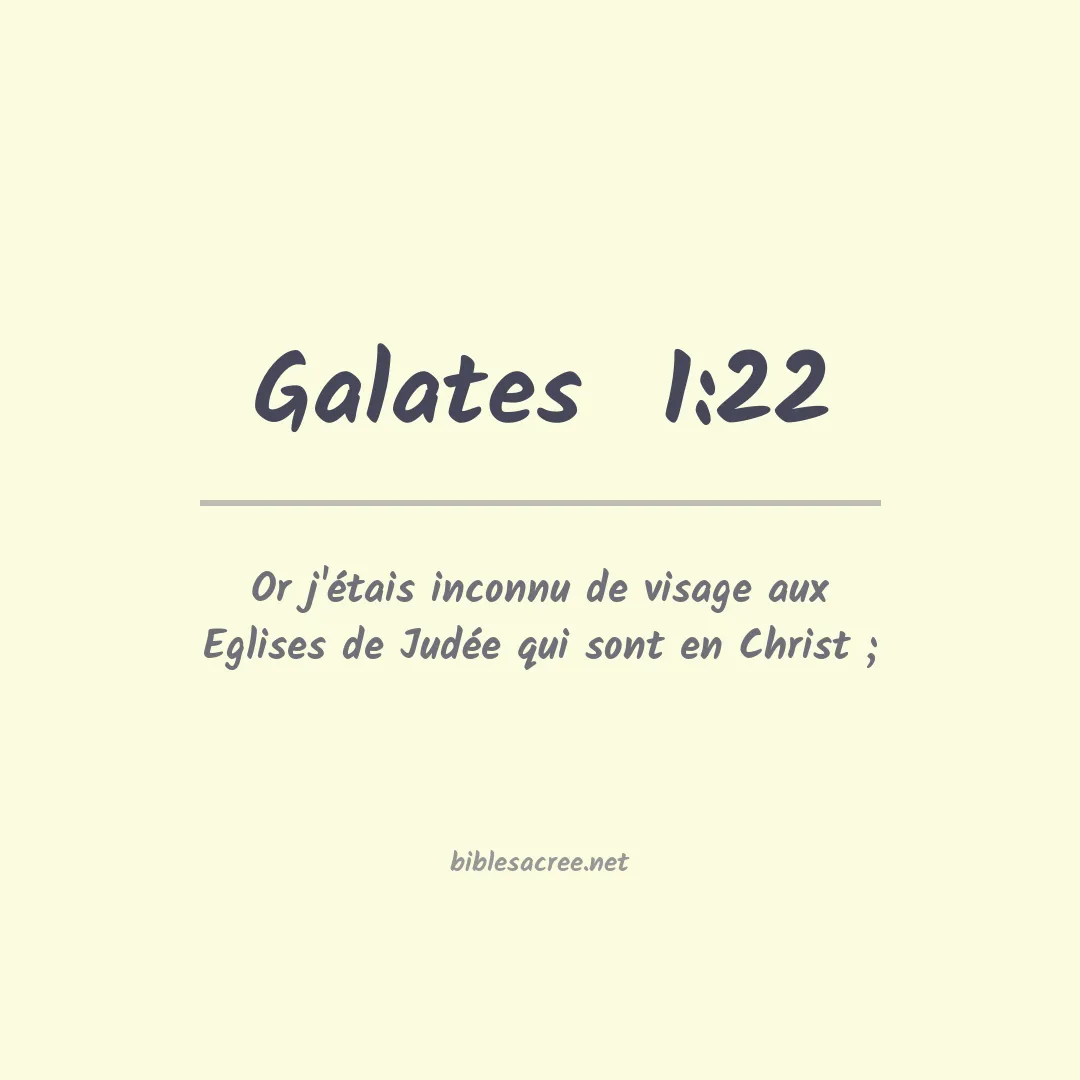 Galates  - 1:22