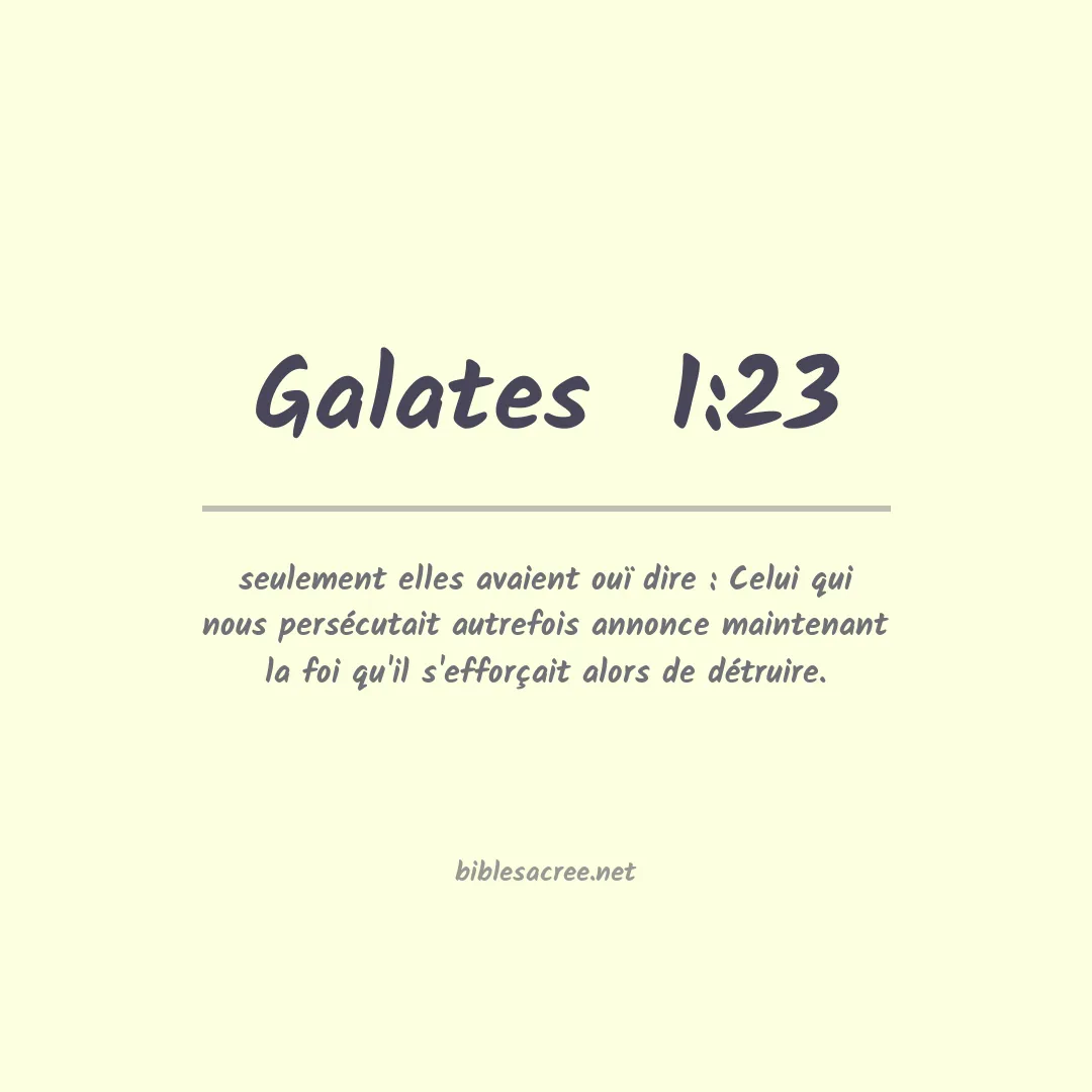 Galates  - 1:23