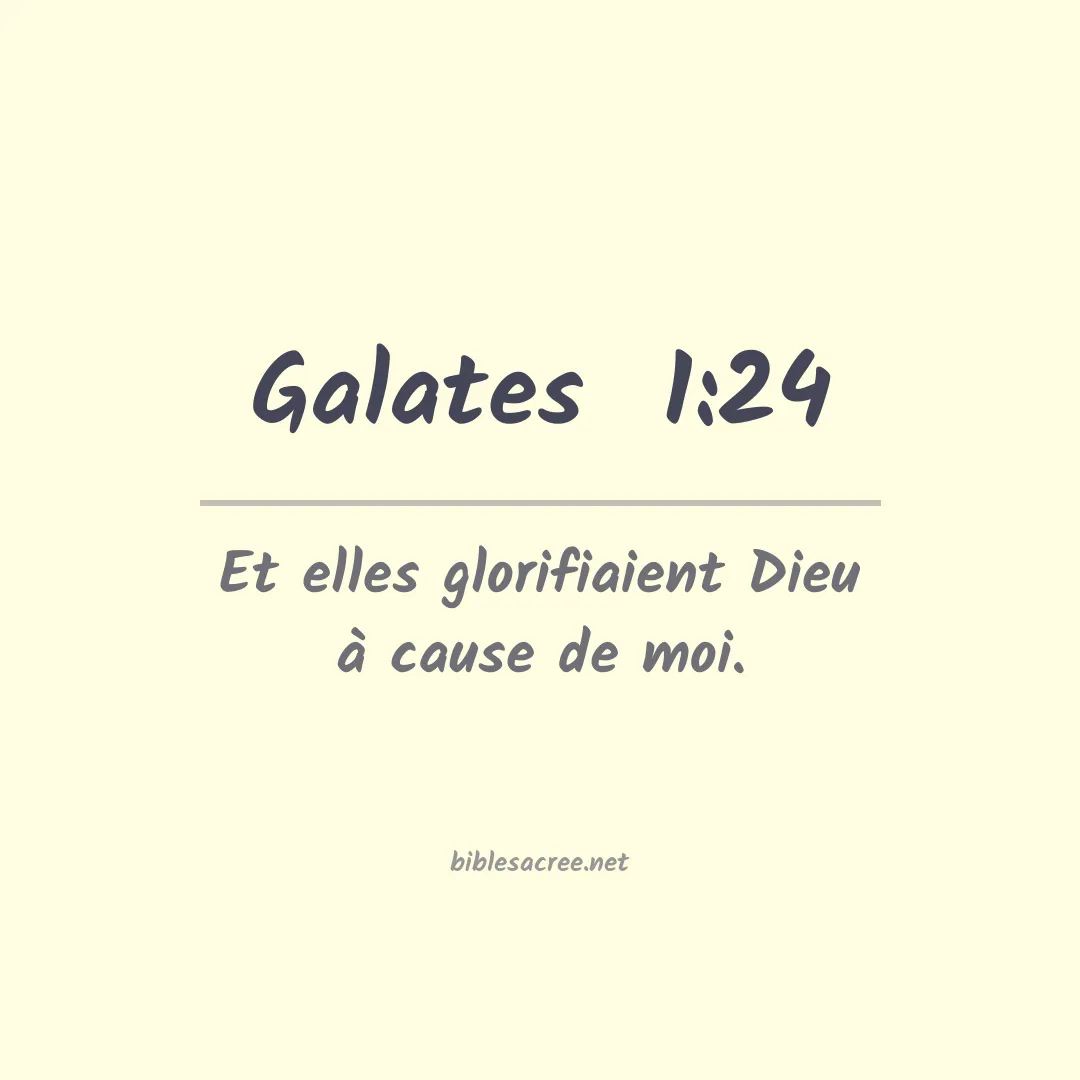 Galates  - 1:24
