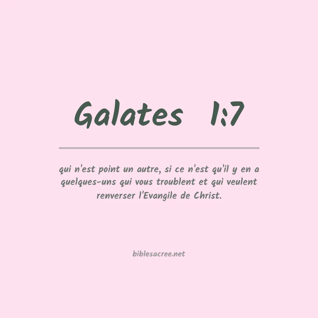 Galates  - 1:7