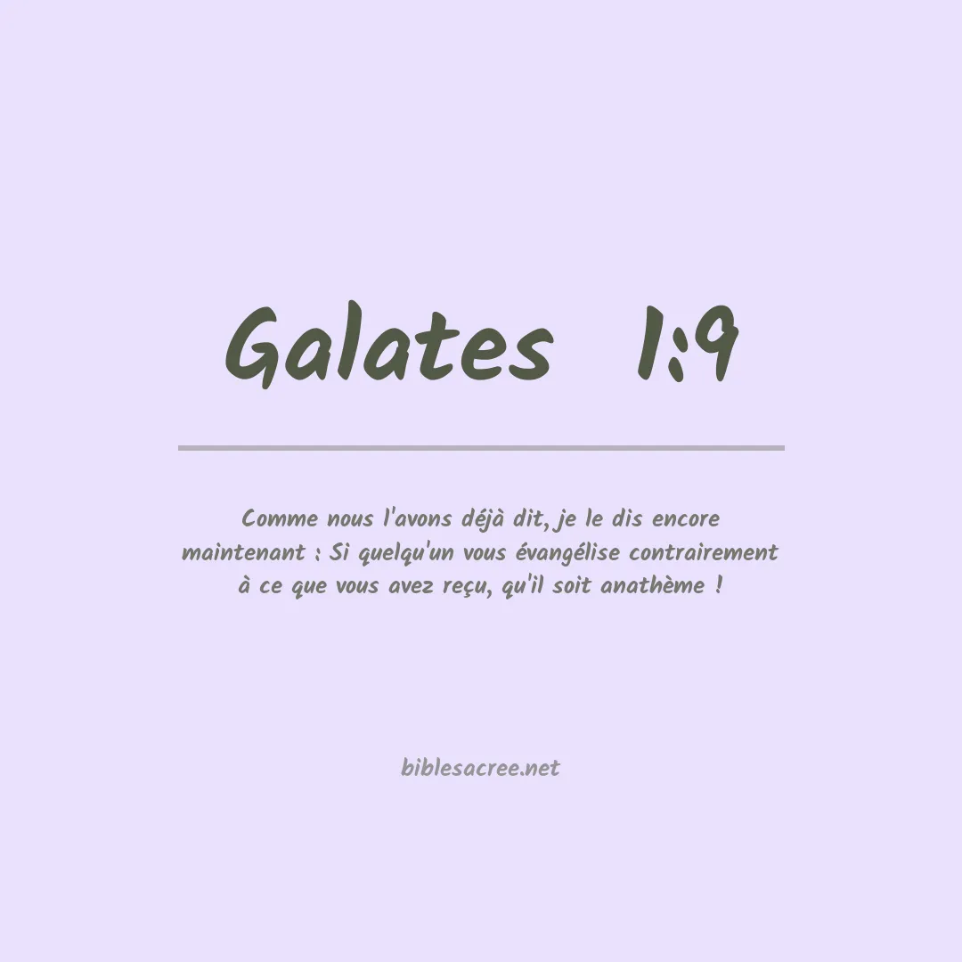 Galates  - 1:9