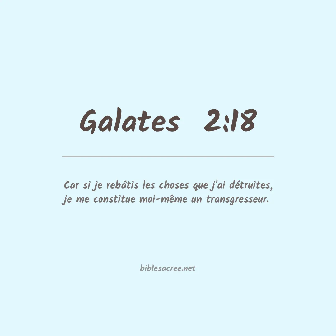 Galates  - 2:18