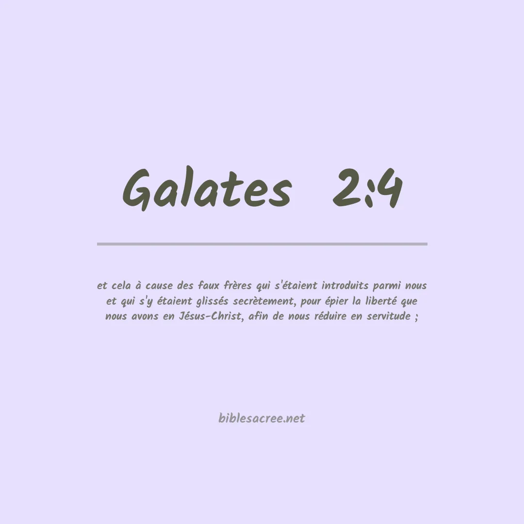 Galates  - 2:4