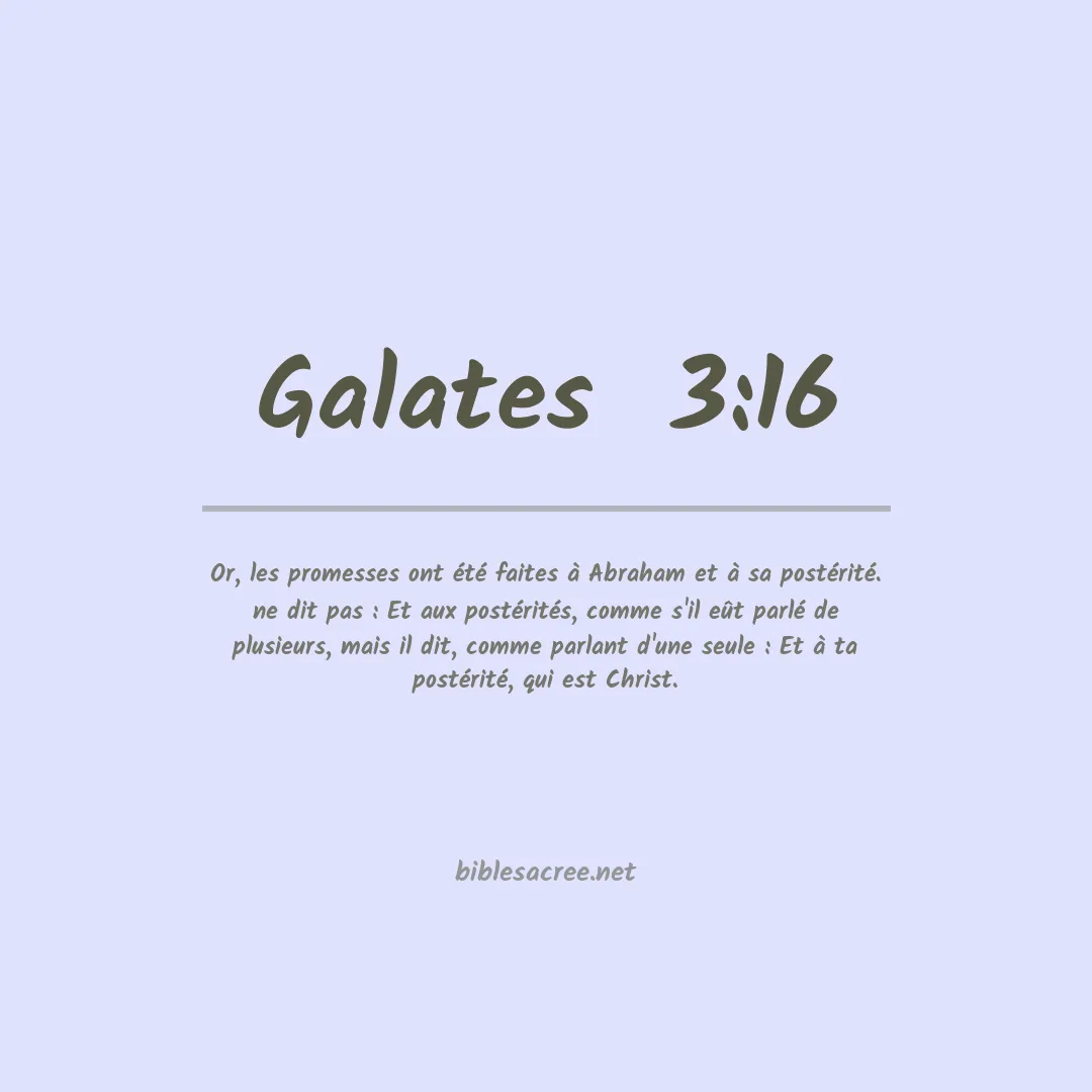 Galates  - 3:16