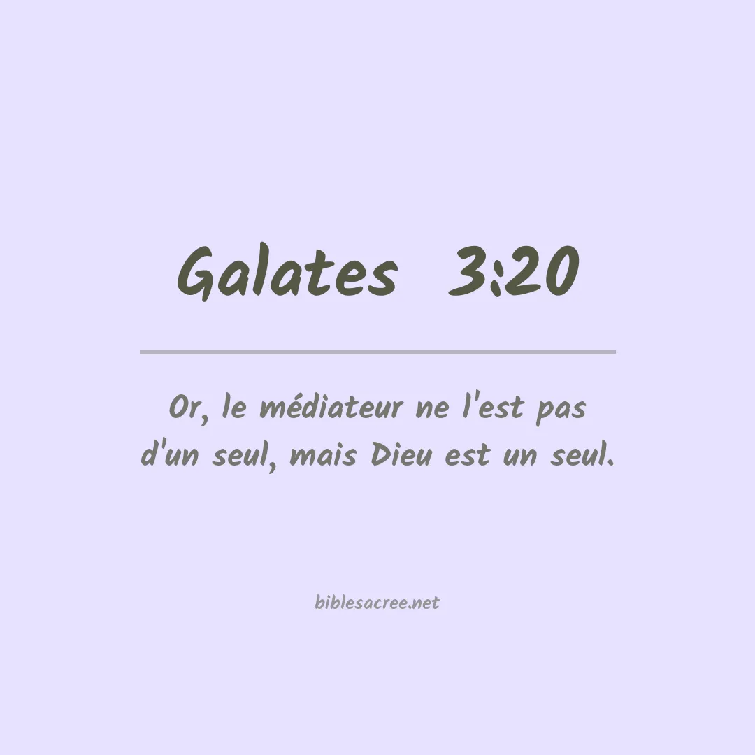 Galates  - 3:20