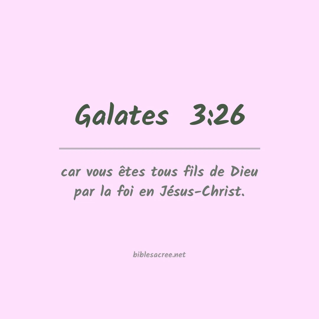 Galates  - 3:26