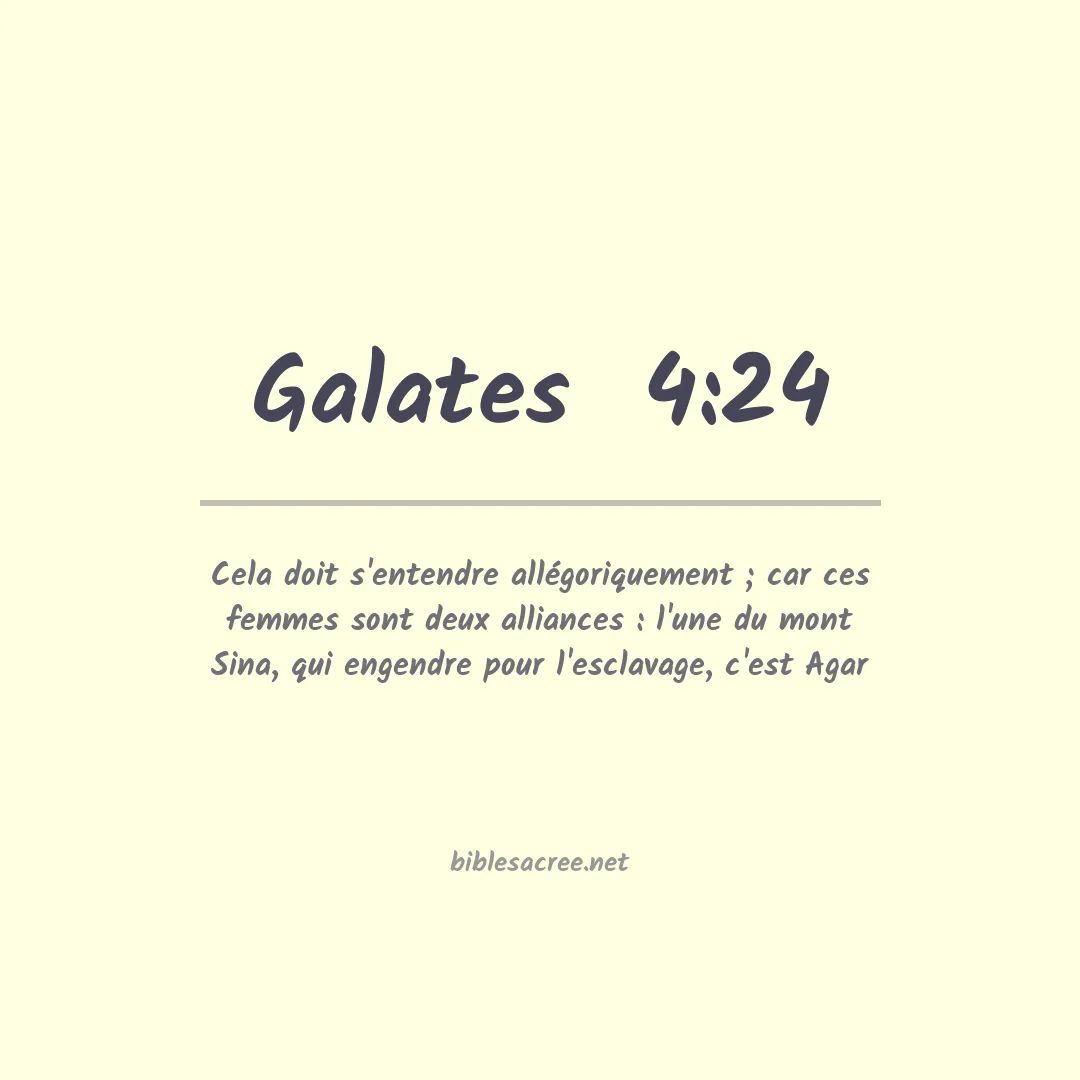 Galates  - 4:24