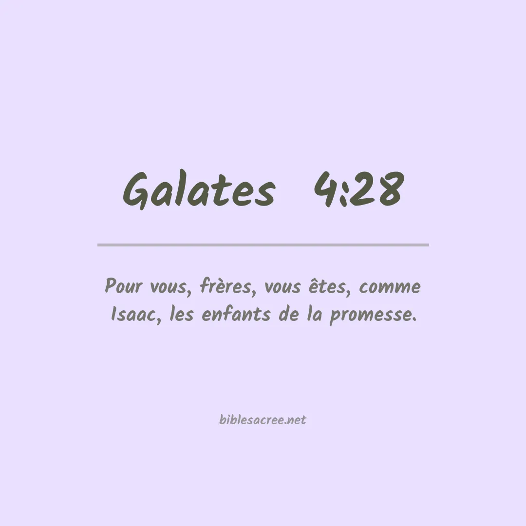 Galates  - 4:28