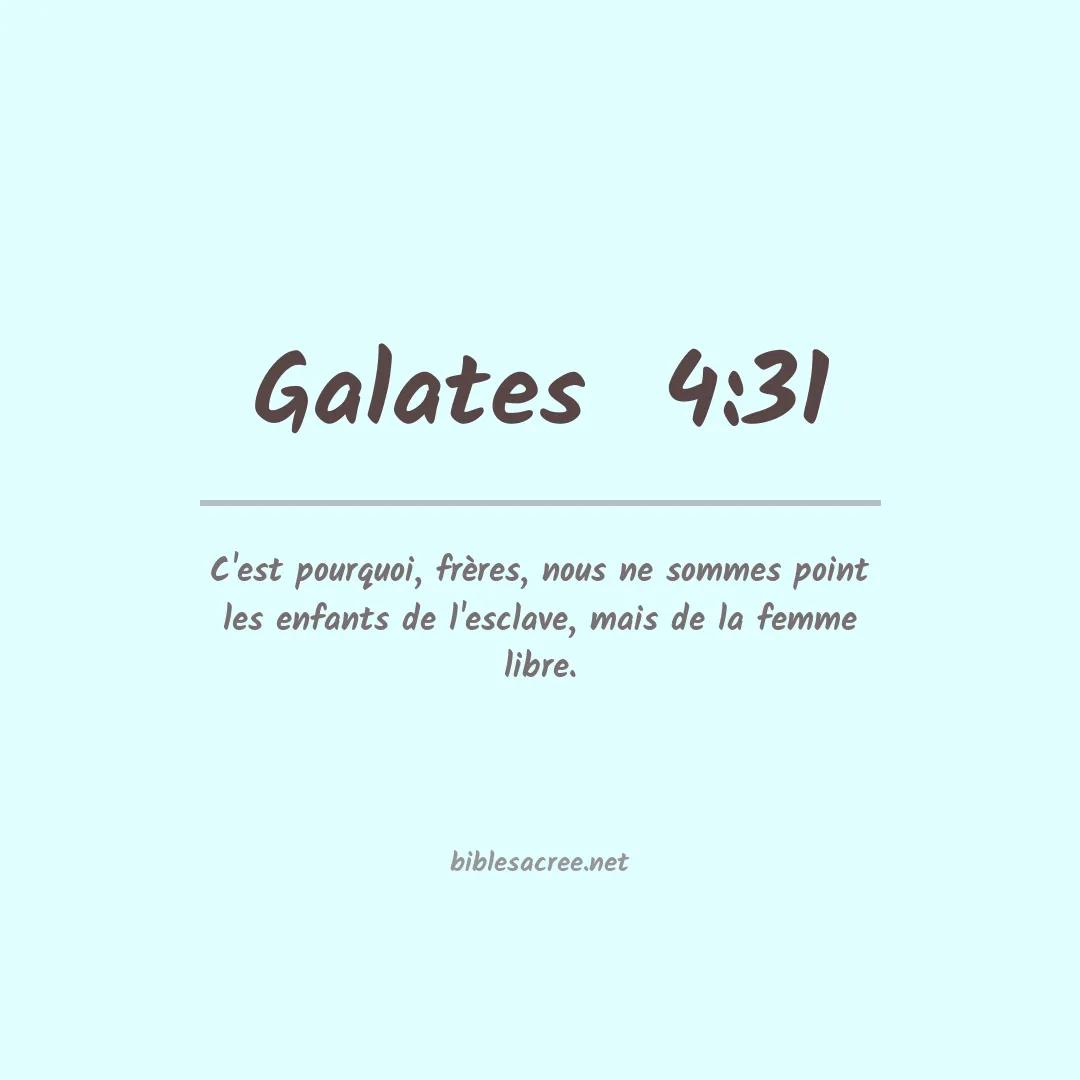 Galates  - 4:31