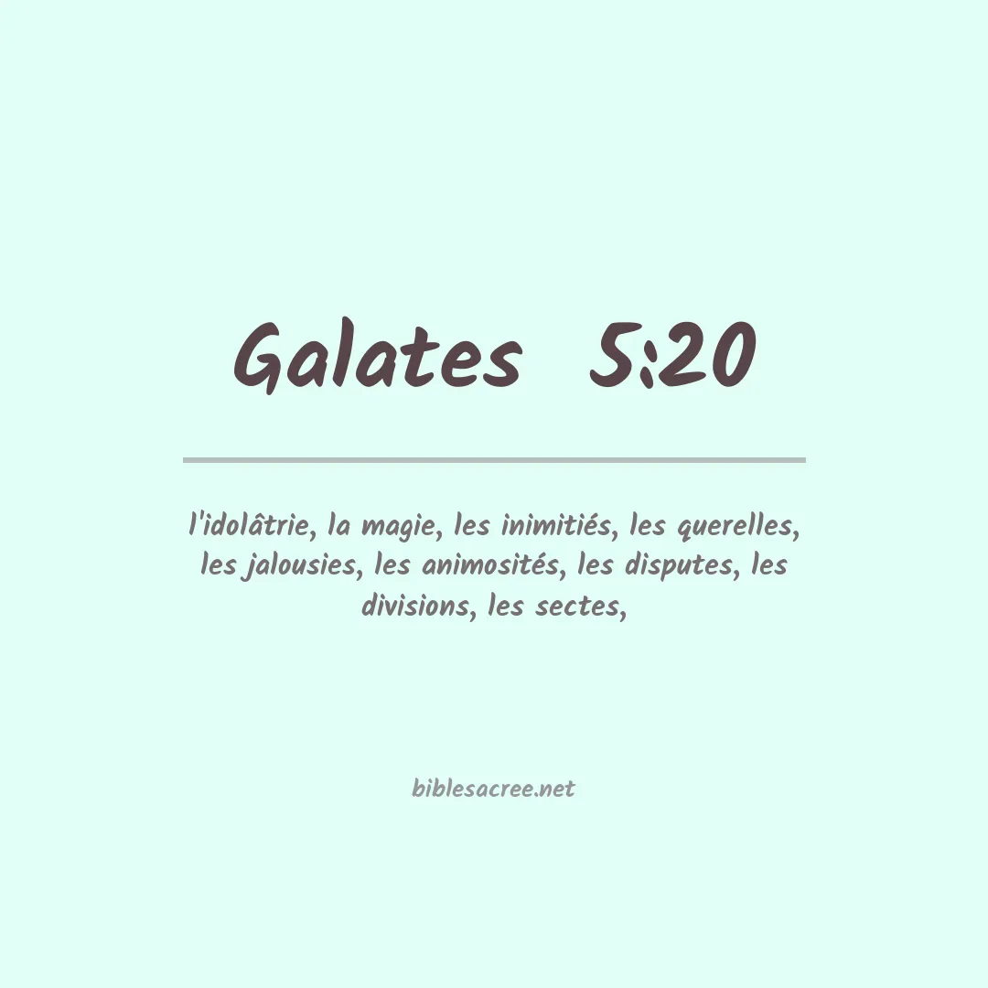 Galates  - 5:20