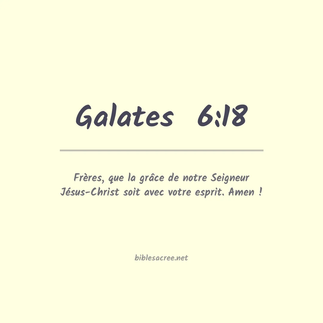 Galates  - 6:18