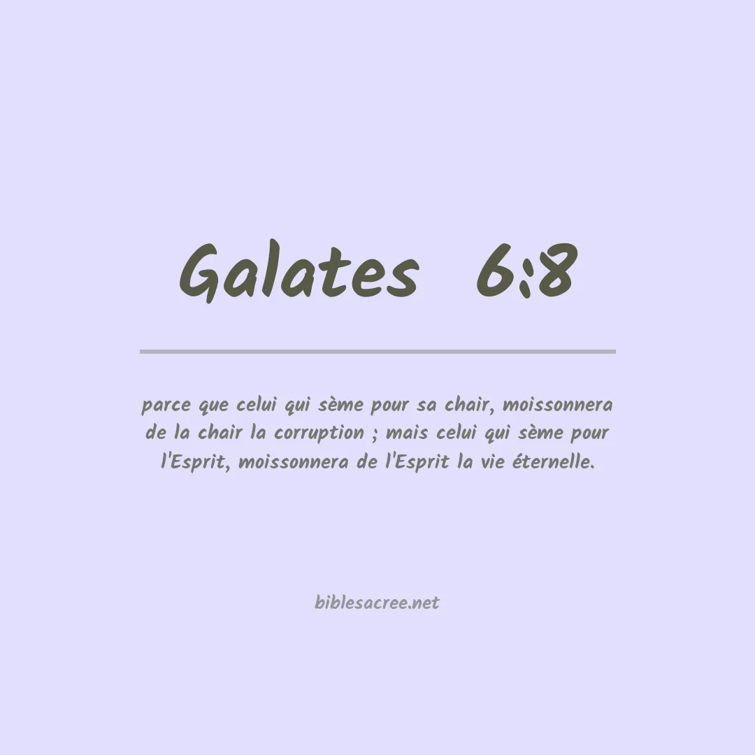 Galates  - 6:8