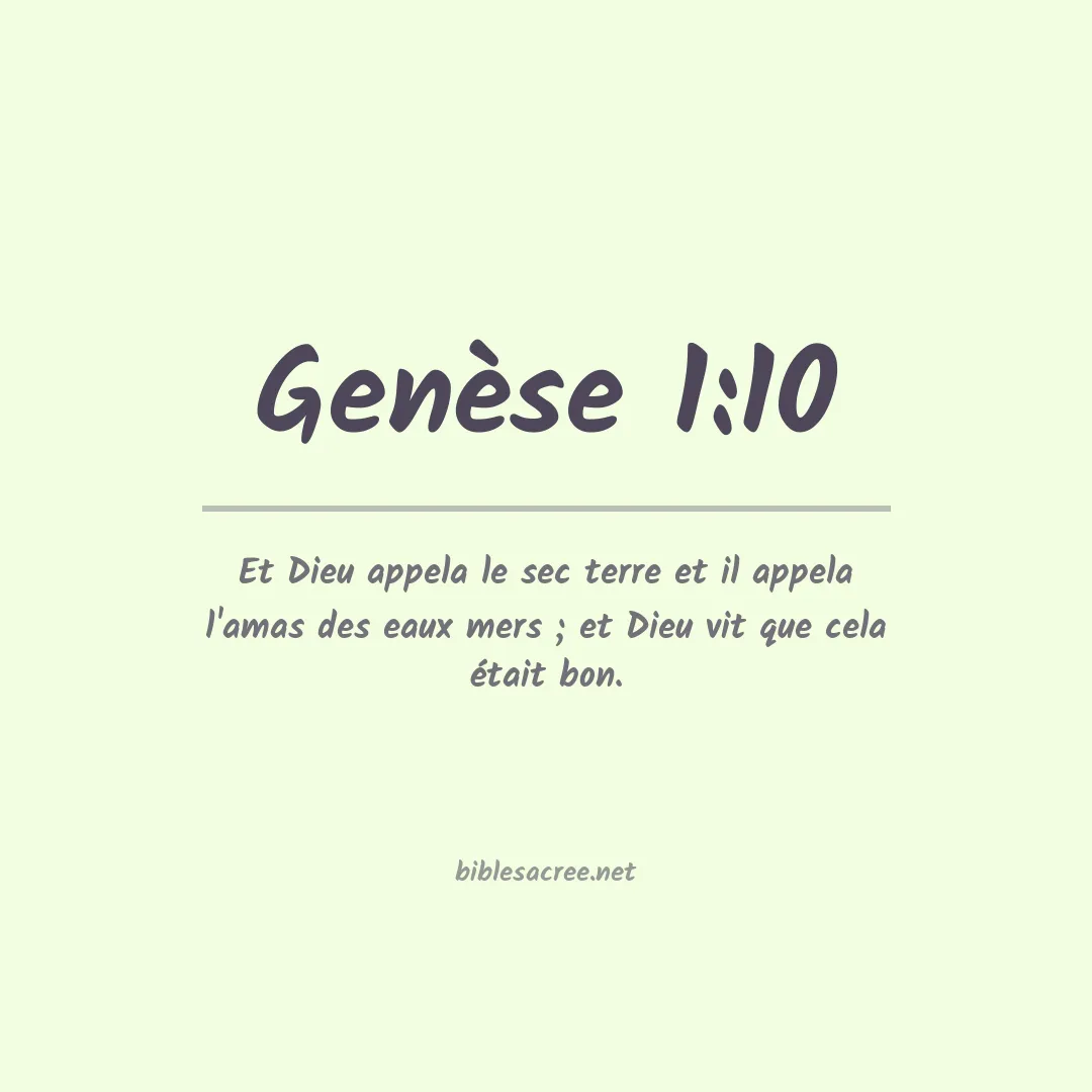 Genèse - 1:10