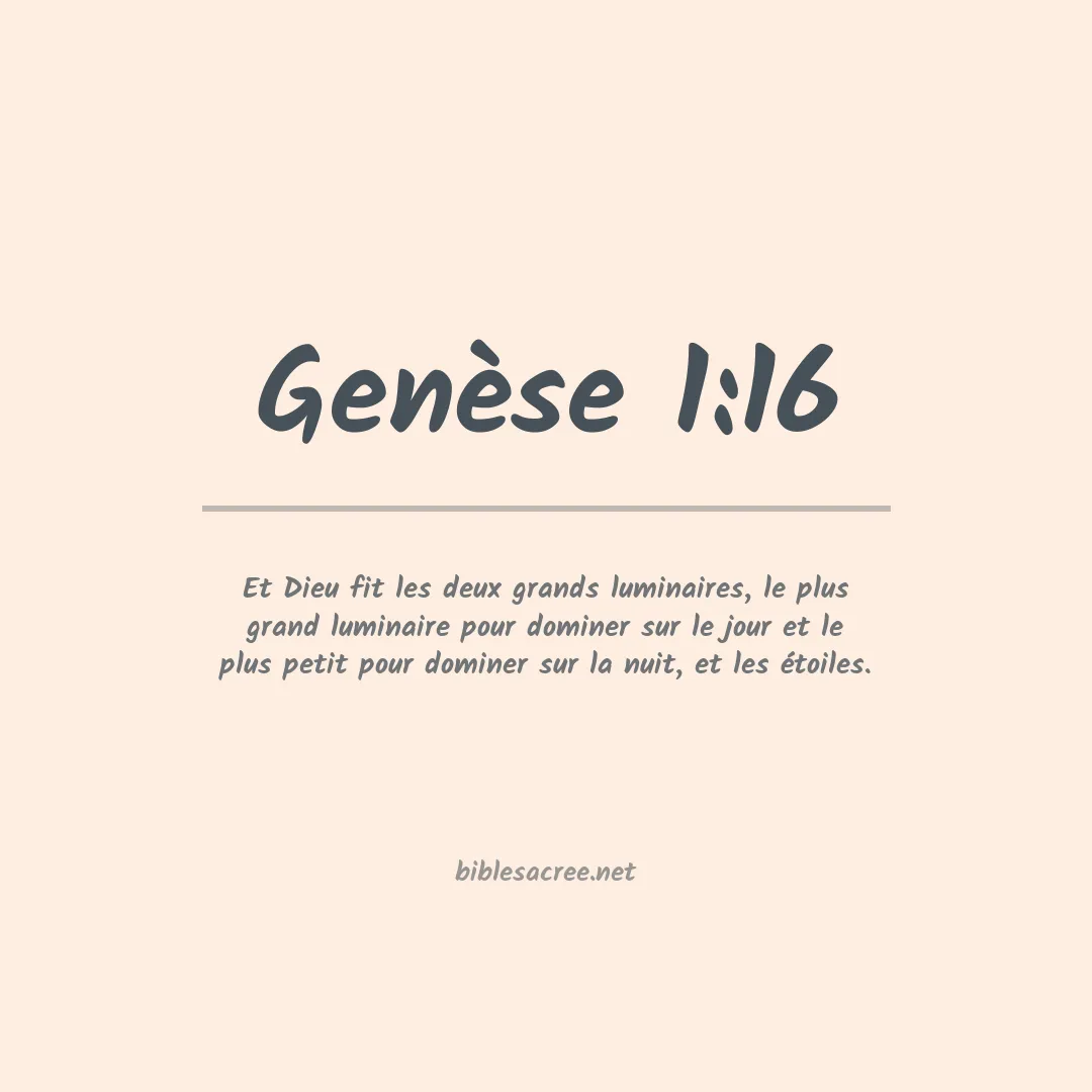 Genèse - 1:16