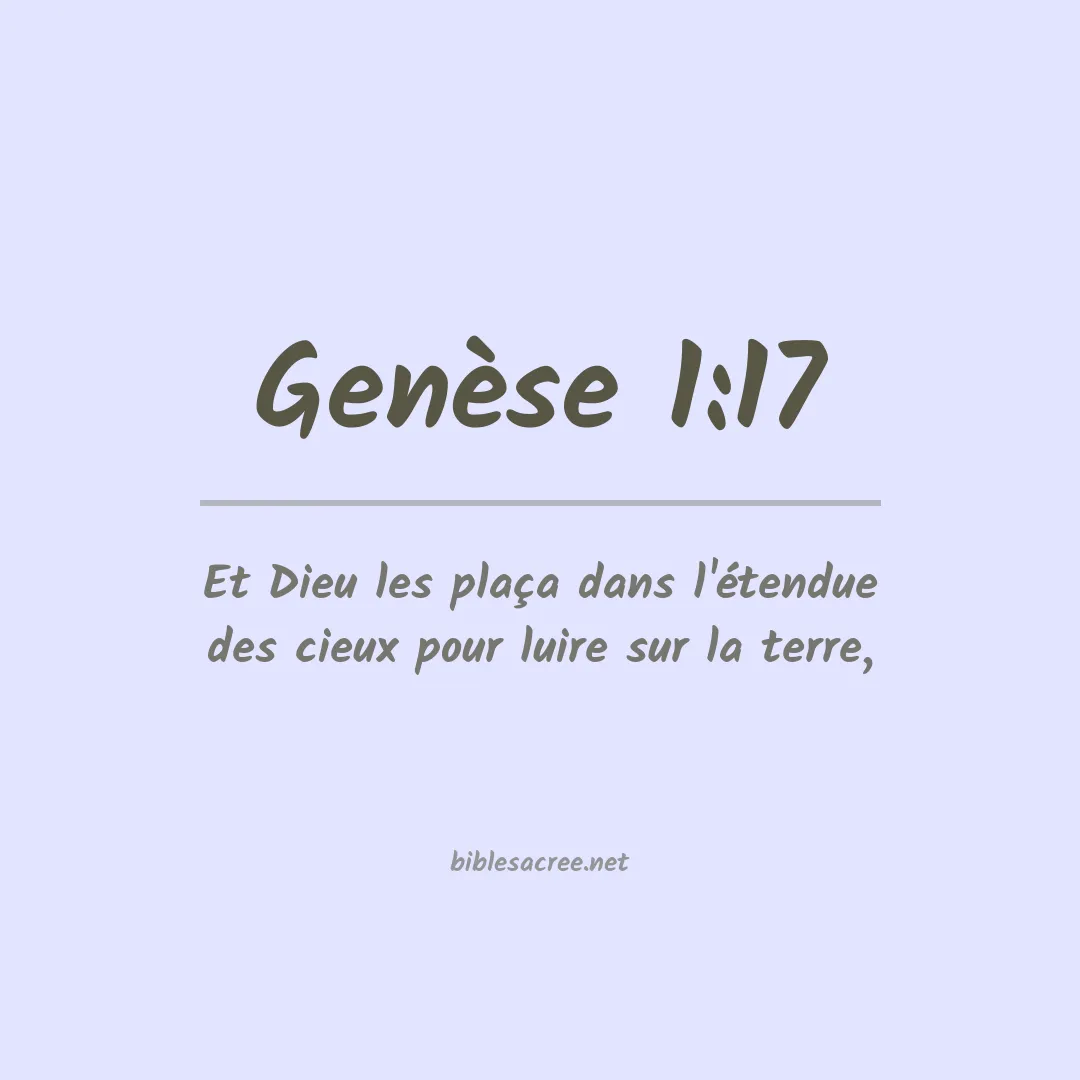Genèse - 1:17