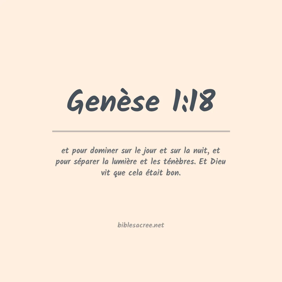 Genèse - 1:18