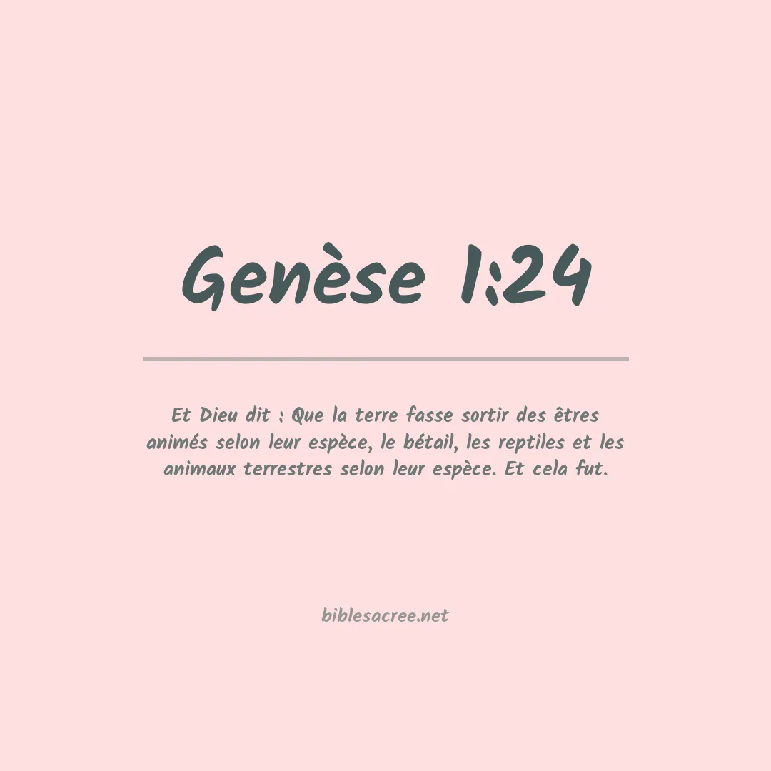 Genèse - 1:24