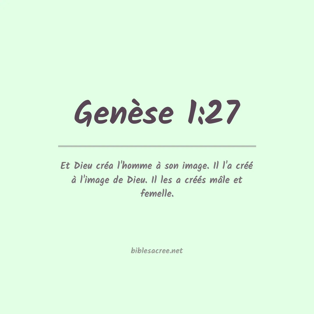 Genèse - 1:27