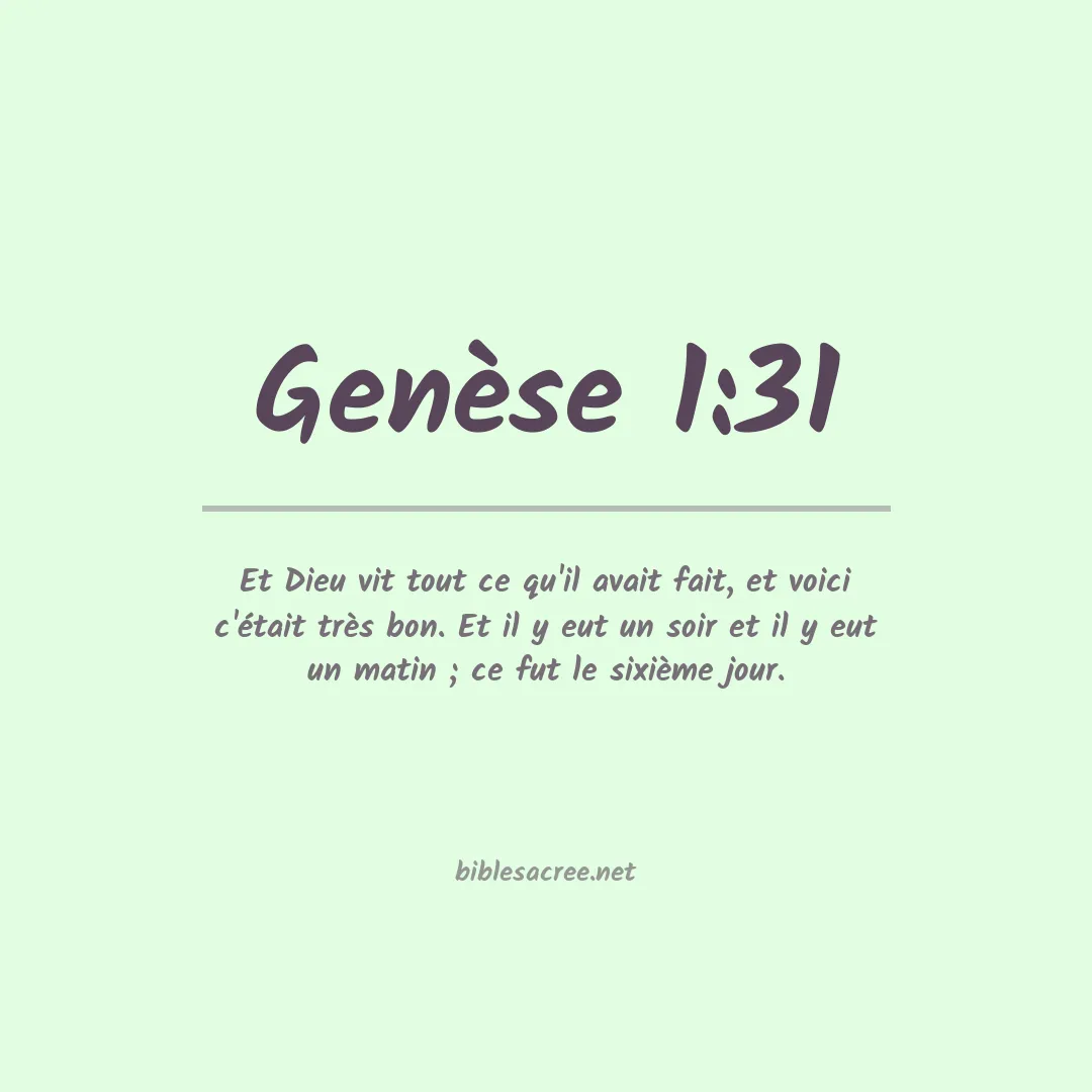 Genèse - 1:31