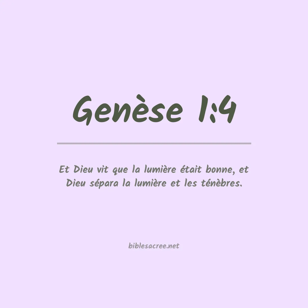 Genèse - 1:4