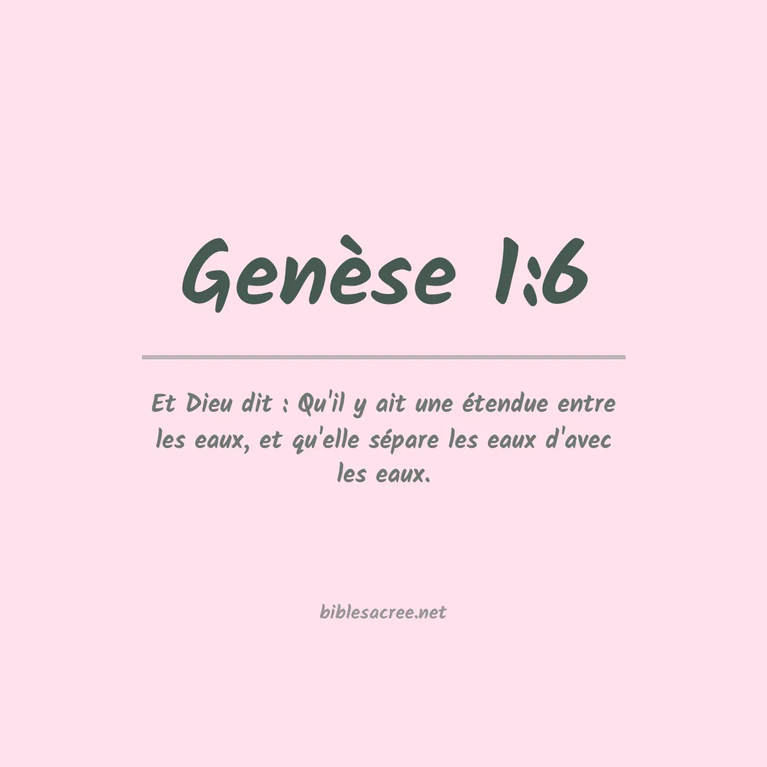 Genèse - 1:6