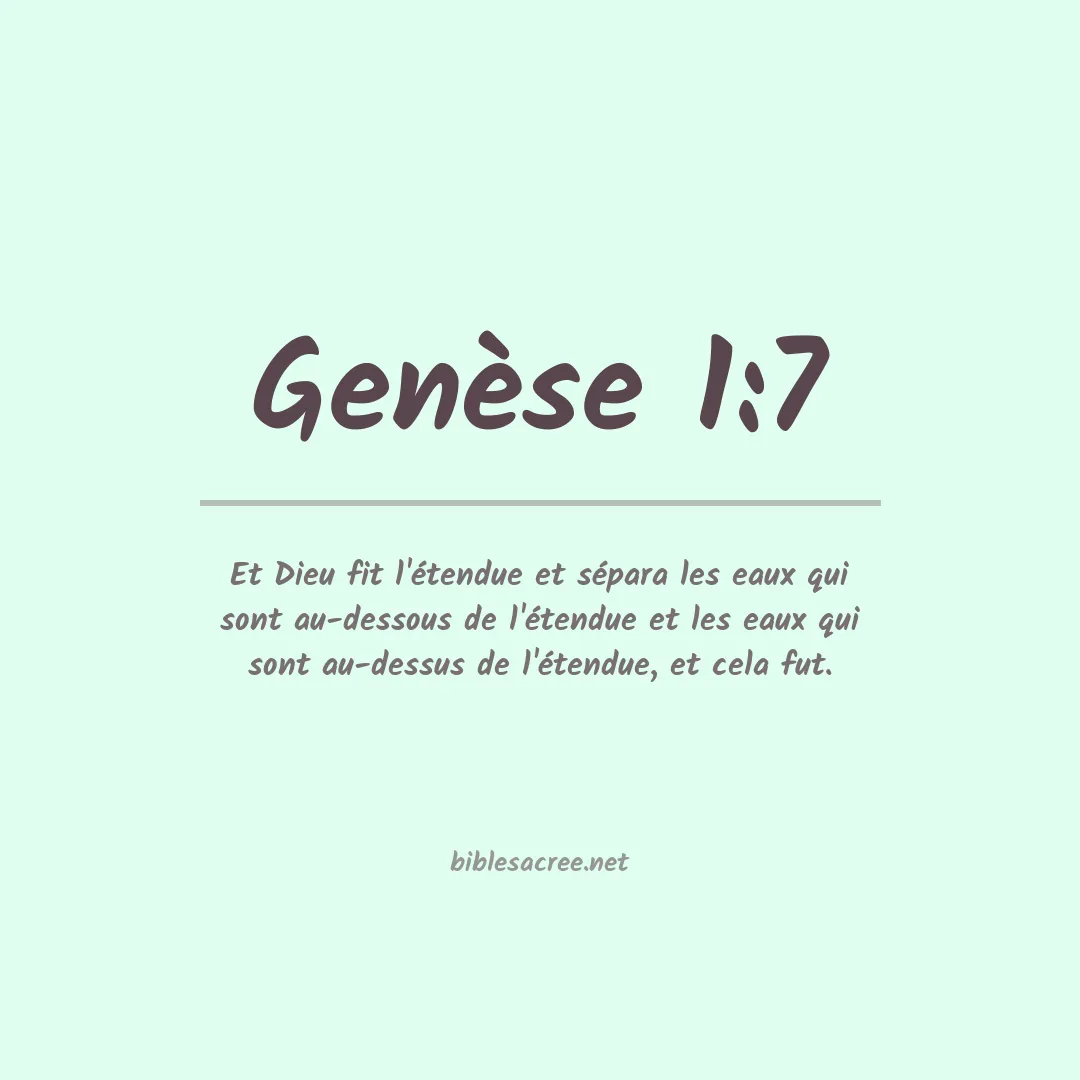 Genèse - 1:7