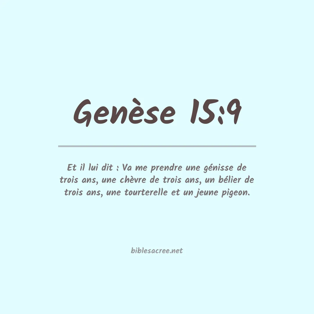 Genèse - 15:9