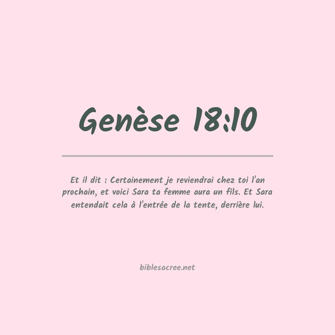 Genèse - 18:10