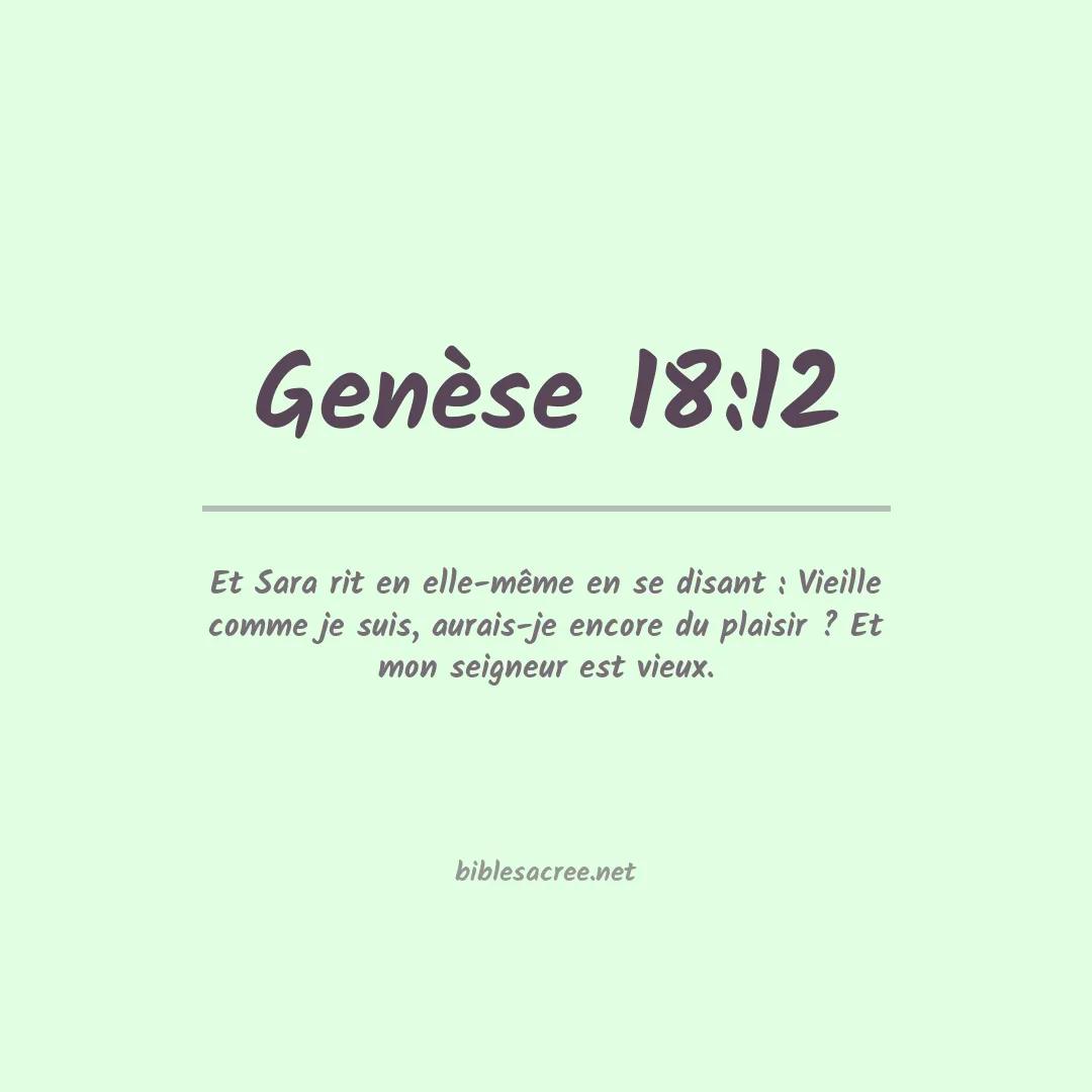 Genèse - 18:12