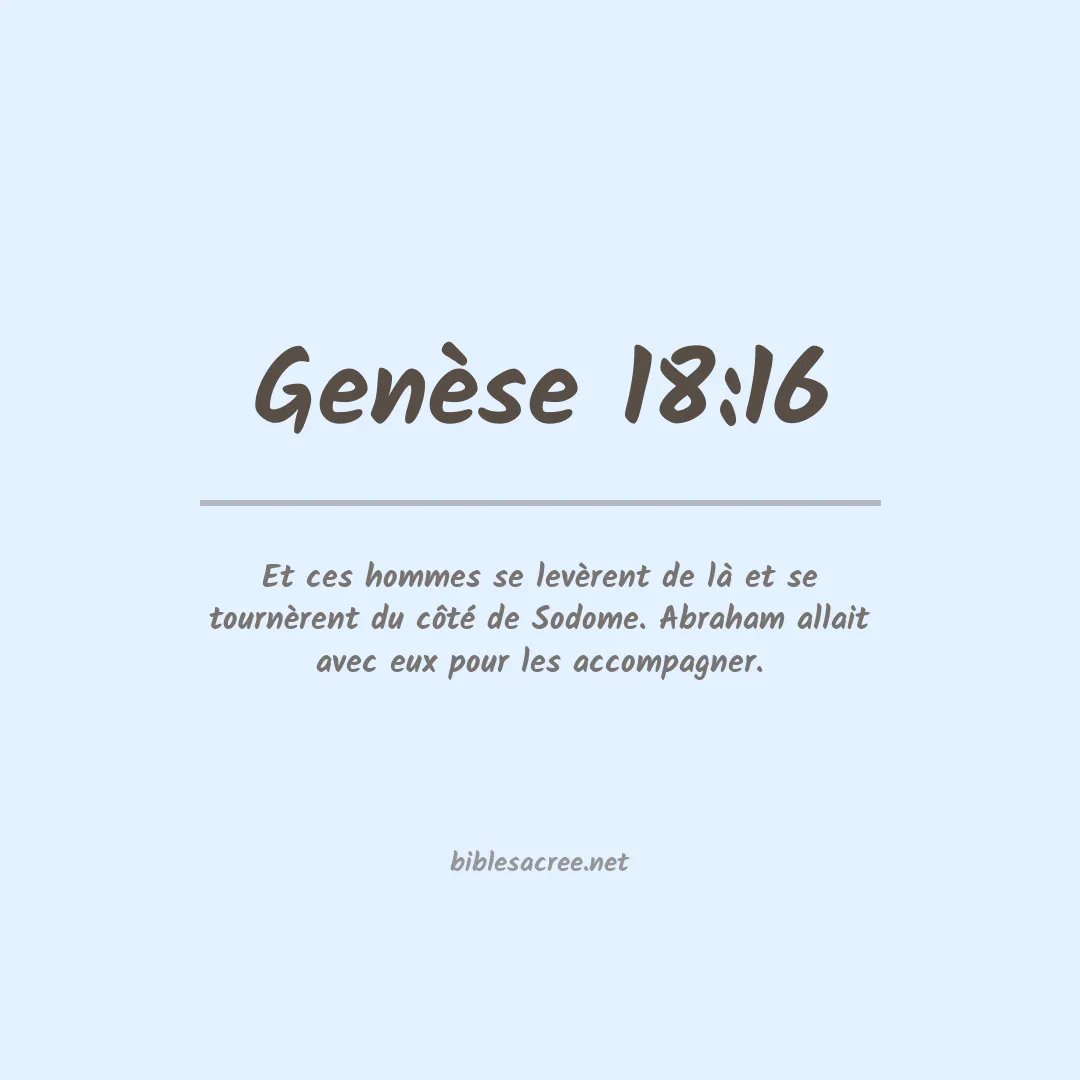 Genèse - 18:16