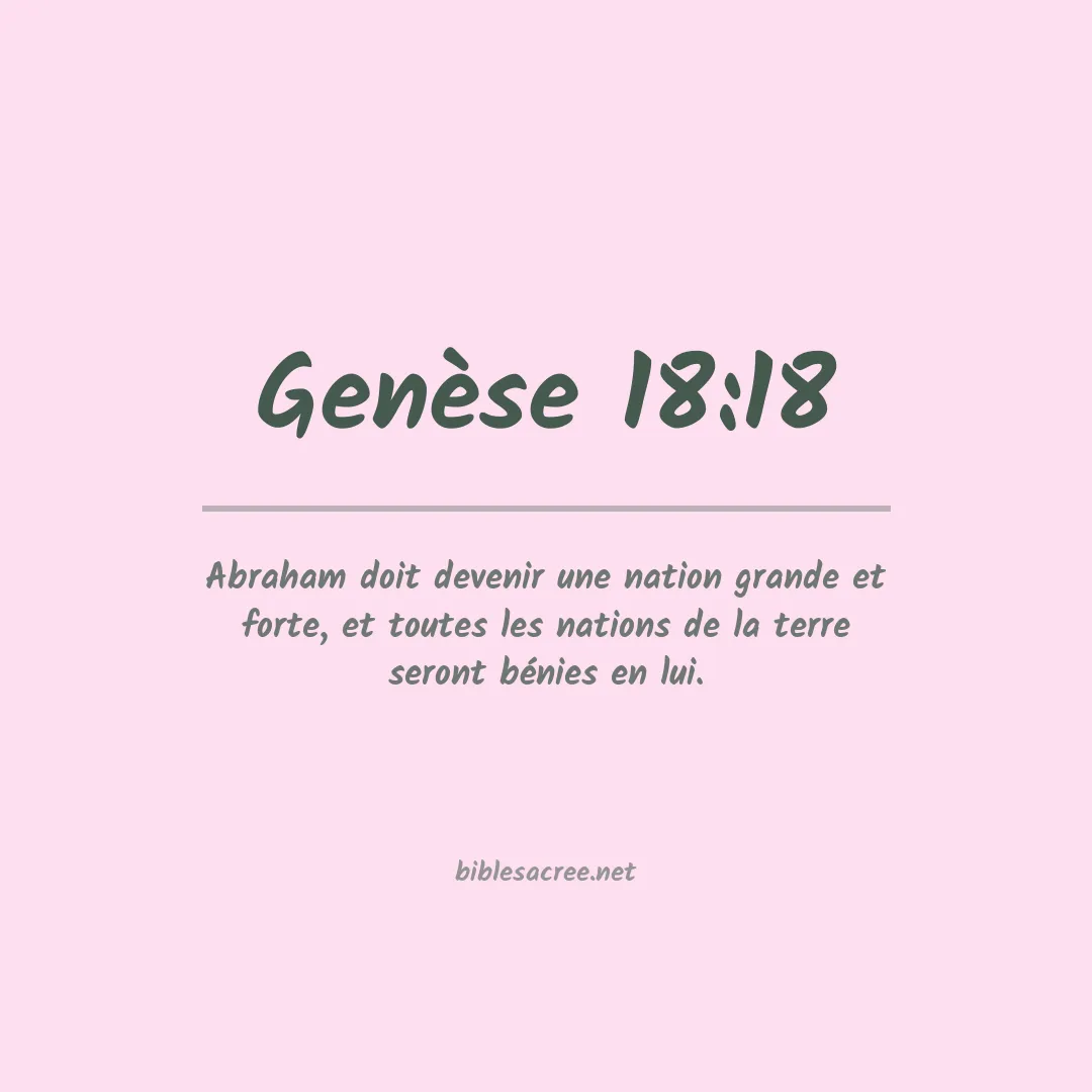 Genèse - 18:18