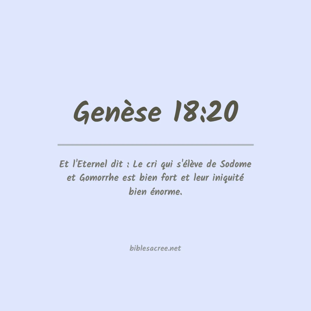Genèse - 18:20