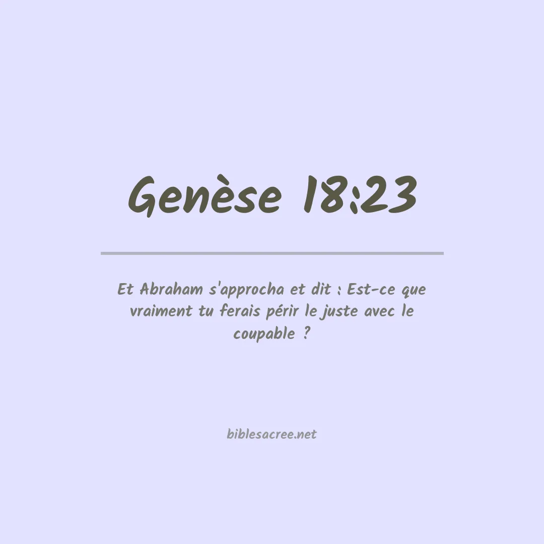 Genèse - 18:23