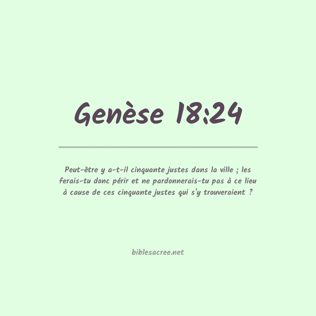 Genèse - 18:24