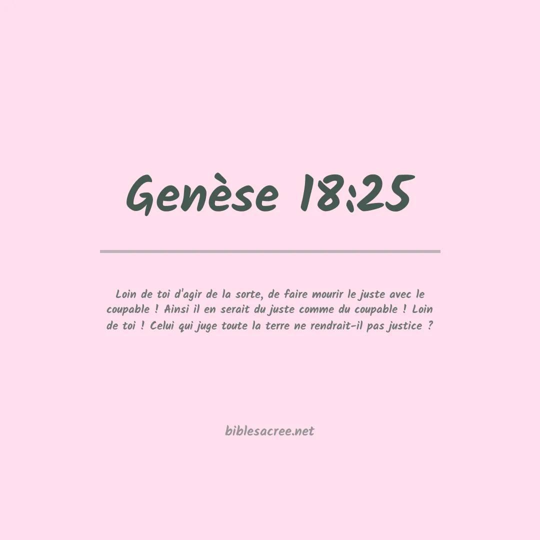 Genèse - 18:25