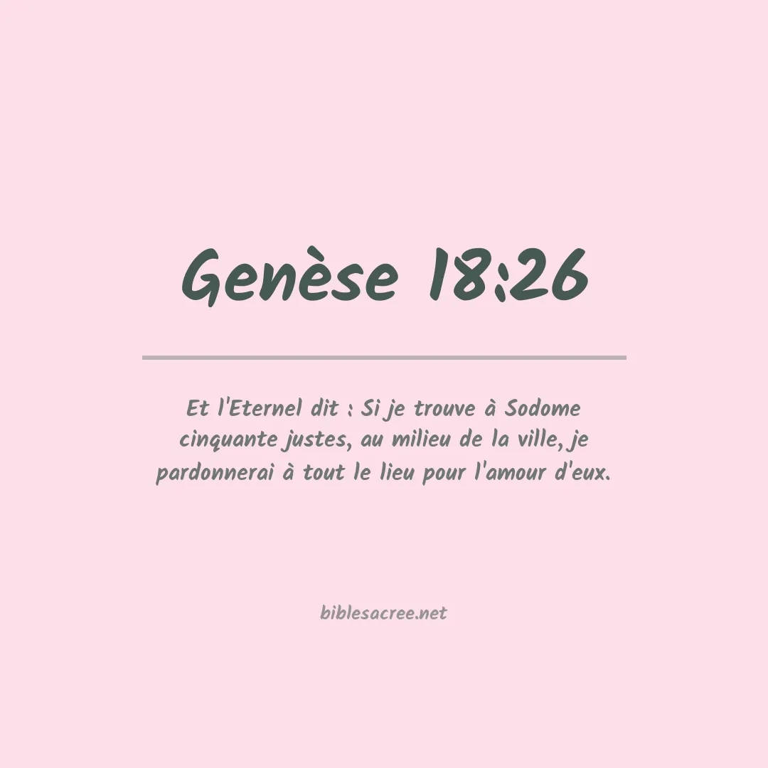 Genèse - 18:26