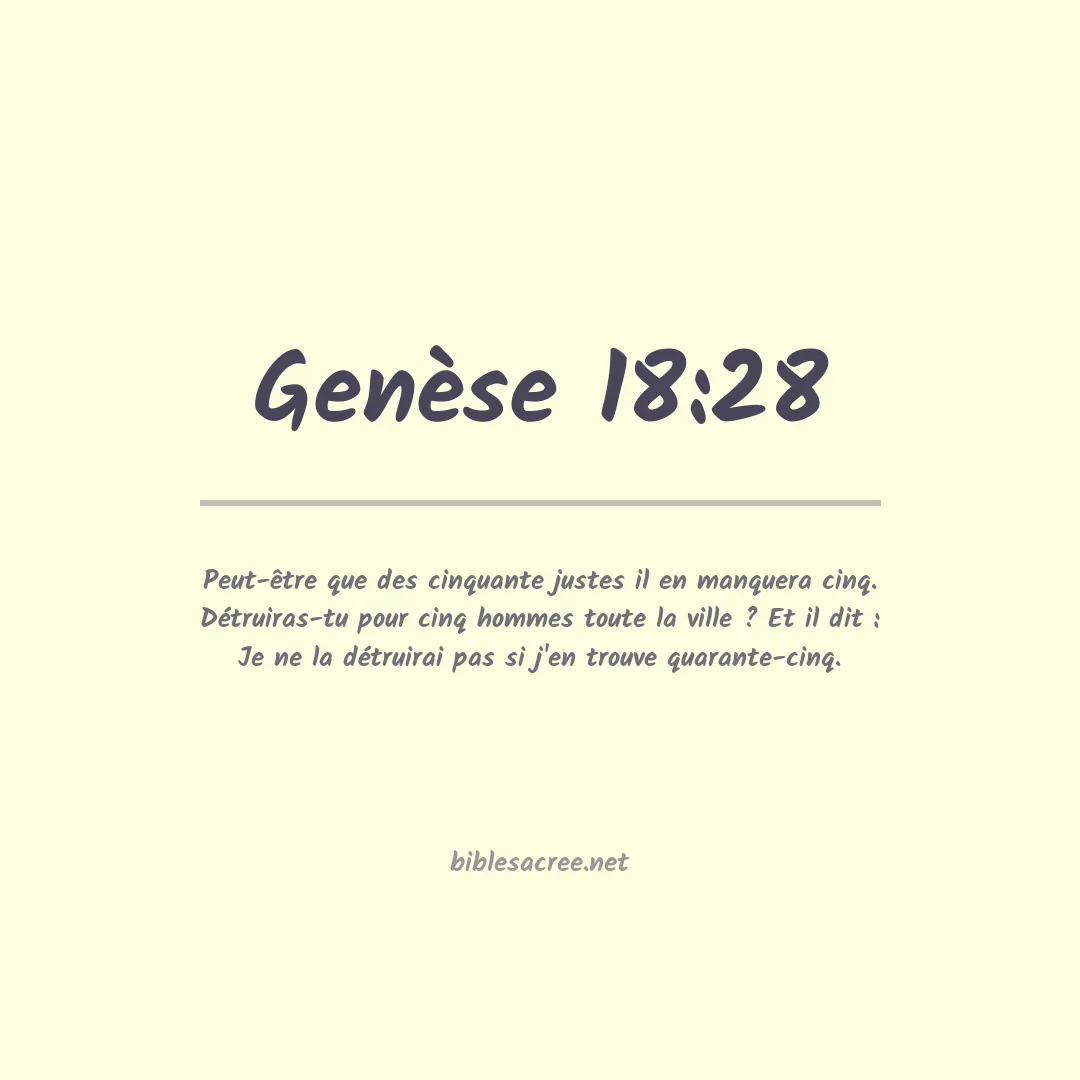 Genèse - 18:28