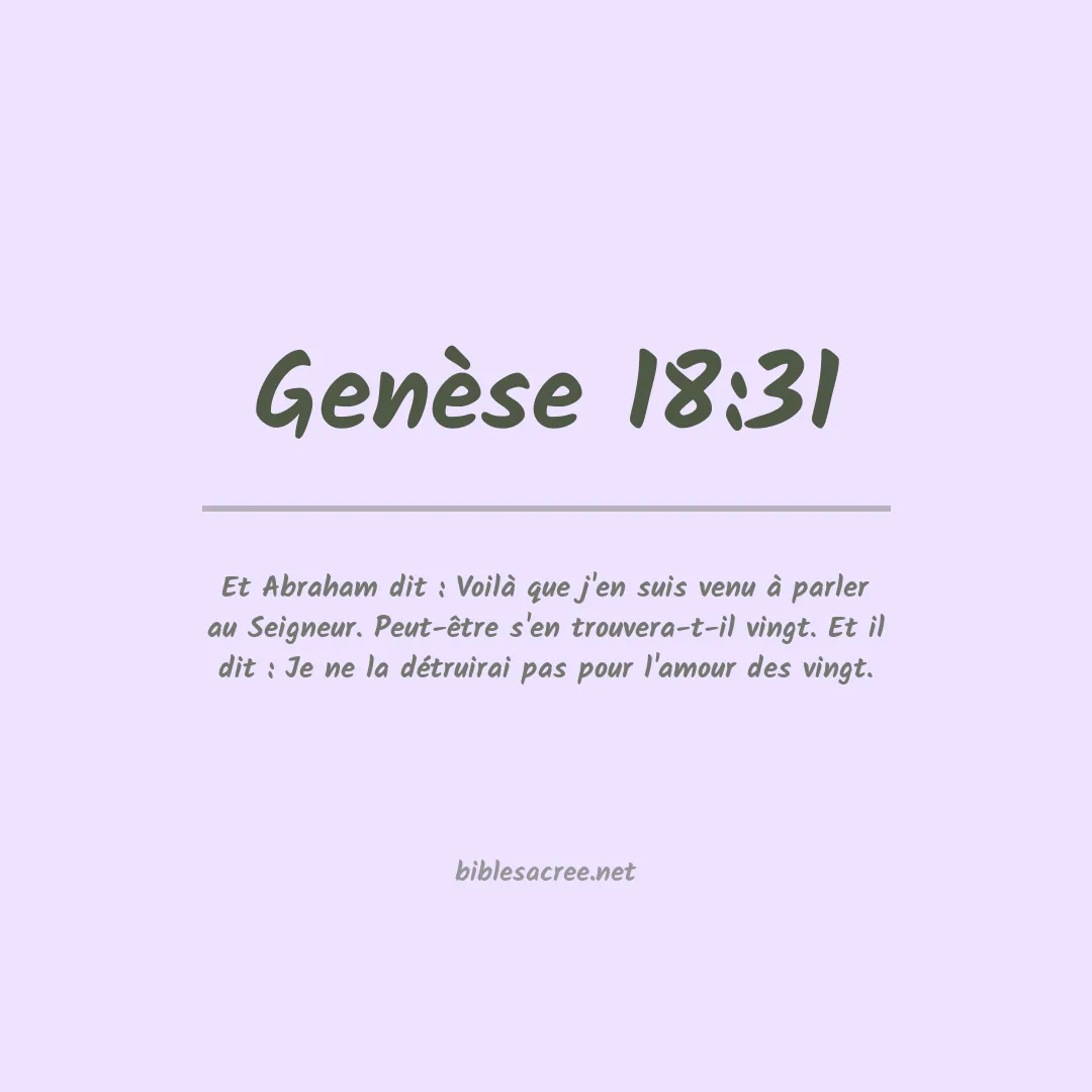 Genèse - 18:31
