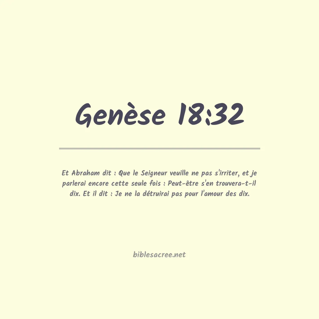 Genèse - 18:32