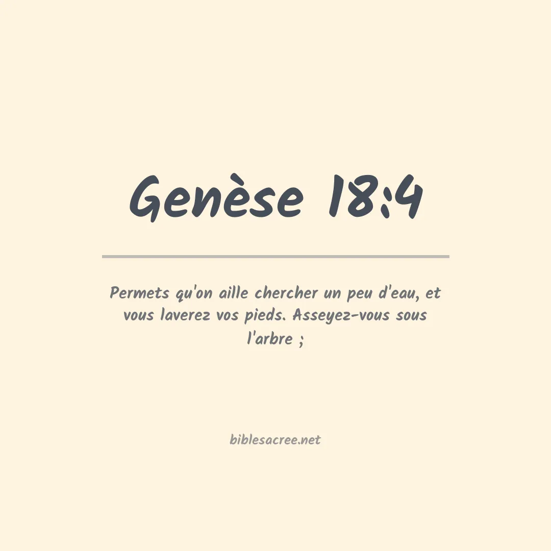 Genèse - 18:4