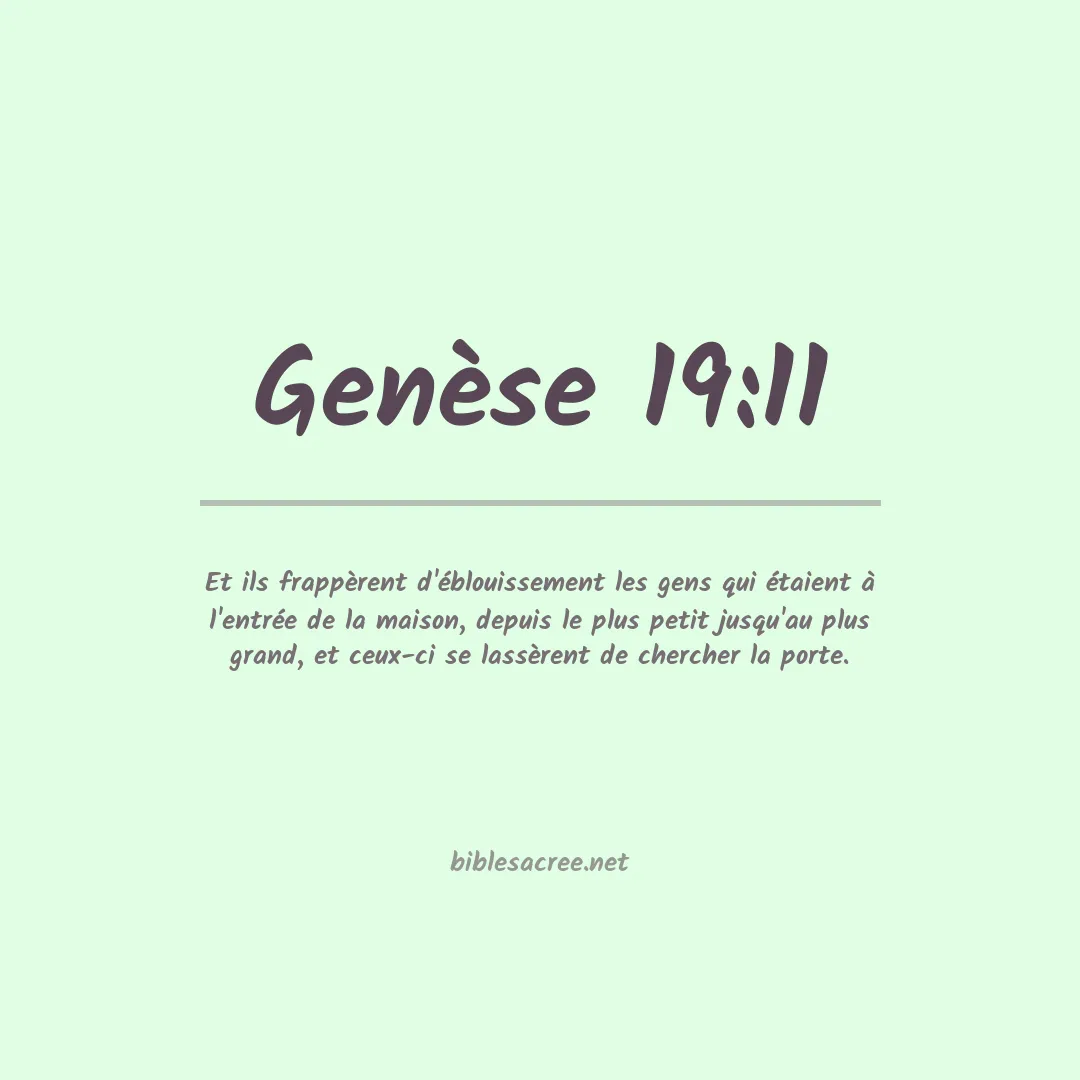 Genèse - 19:11