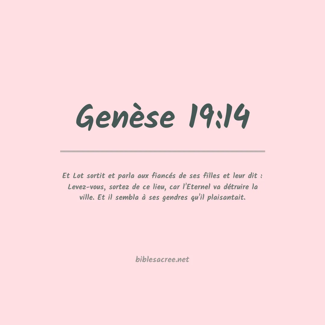 Genèse - 19:14